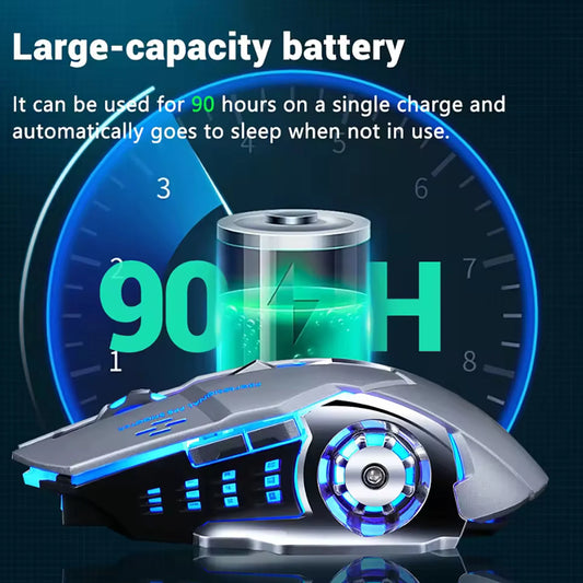 Rechargeable Gaming Mouse Silent Bluetooth Mouse