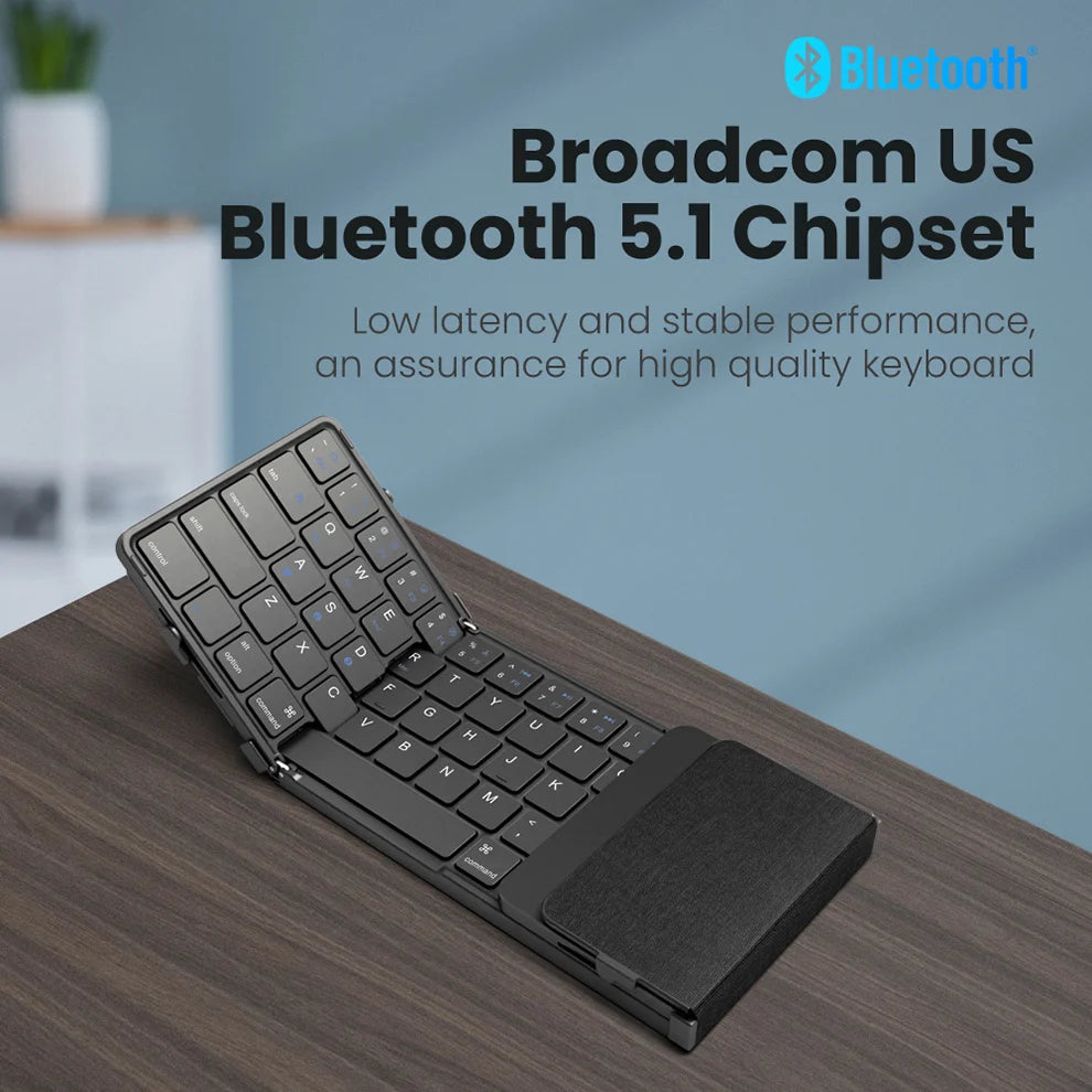 Folding Bluetooth Keyboard with Touchpad