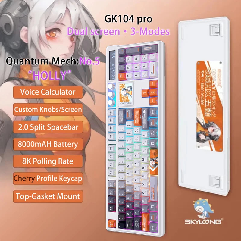 GK104 Pro Full-Size 3-Mode Wireless Mechanical Keyboard