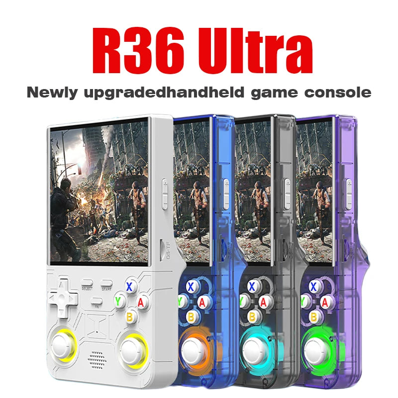 New R36 ultra retro handheld game console