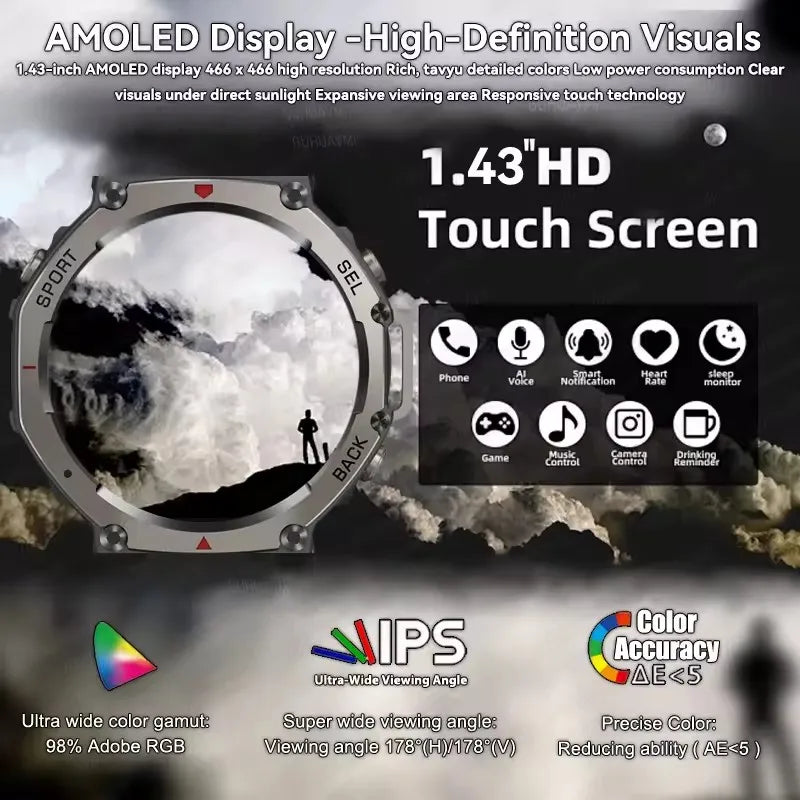 Military Bluetooth Smart Watch