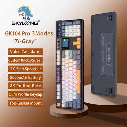 GK104 Pro Full-Size 3-Mode Wireless Mechanical Keyboard