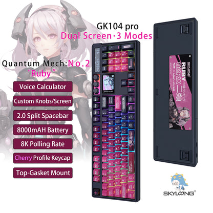 GK104 Pro Full-Size 3-Mode Wireless Mechanical Keyboard