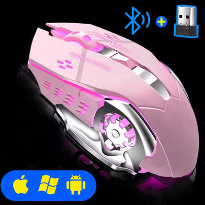 Rechargeable Gaming Mouse Silent Bluetooth Mouse