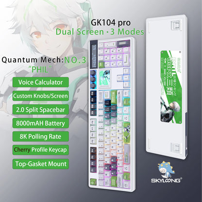 GK104 Pro Full-Size 3-Mode Wireless Mechanical Keyboard
