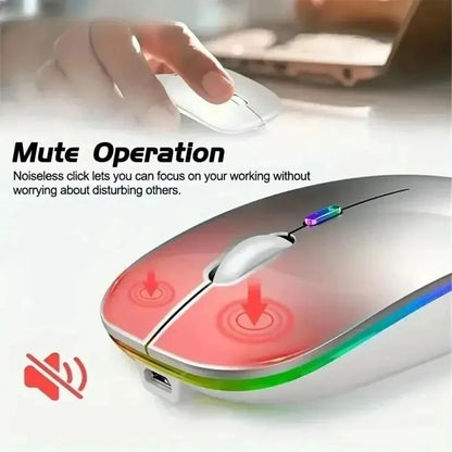 Wireless Mouse Rechargeable Silent