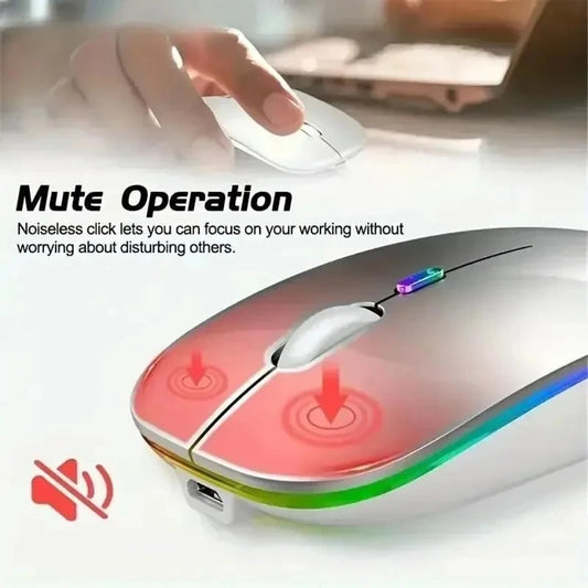 Wireless Mouse Rechargeable Silent