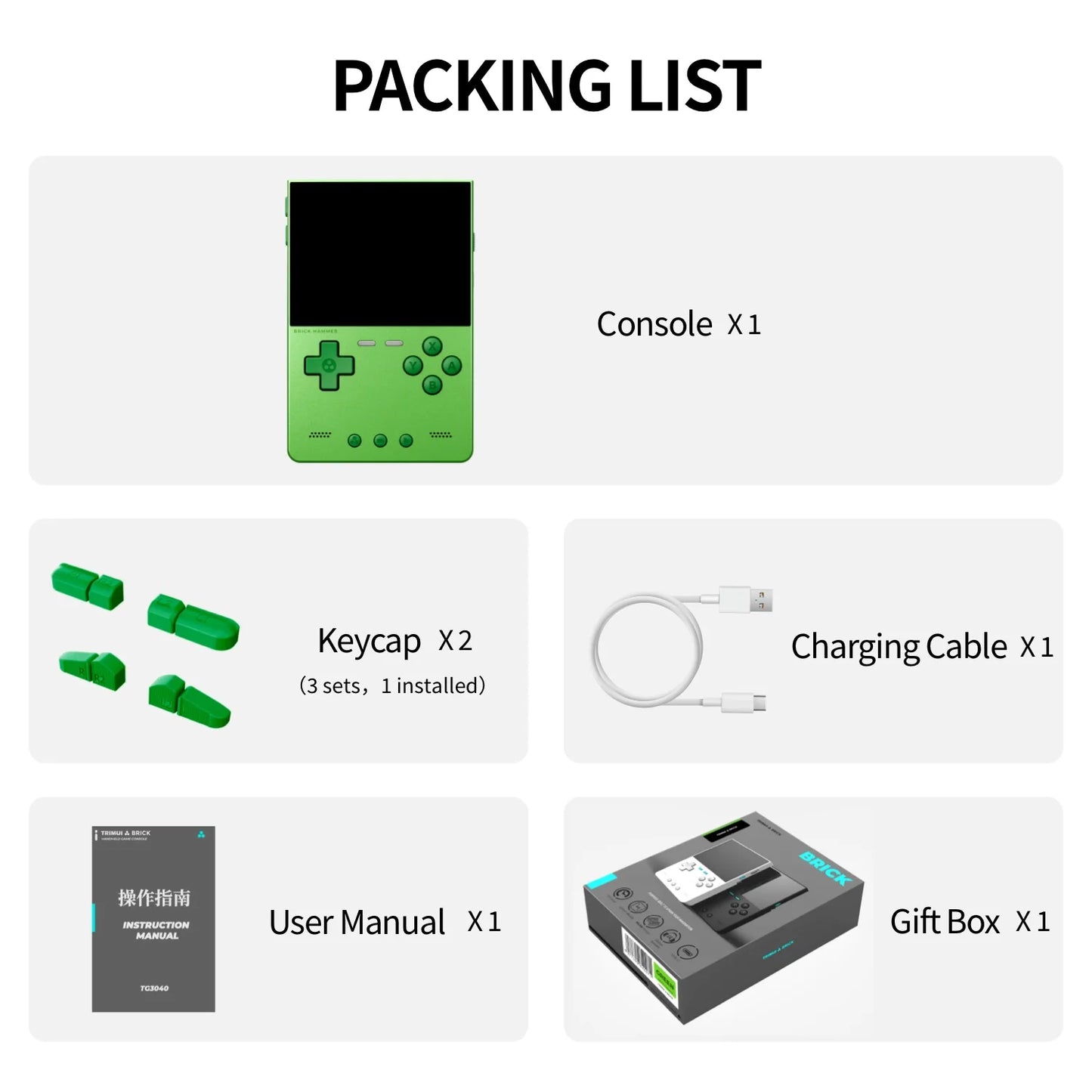 TRIMUI Brick Hammer Portable Handheld CNC Full Metal