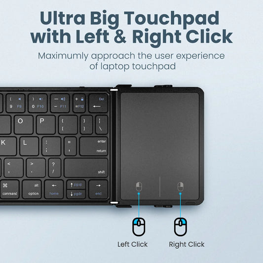 Folding Bluetooth Keyboard with Touchpad